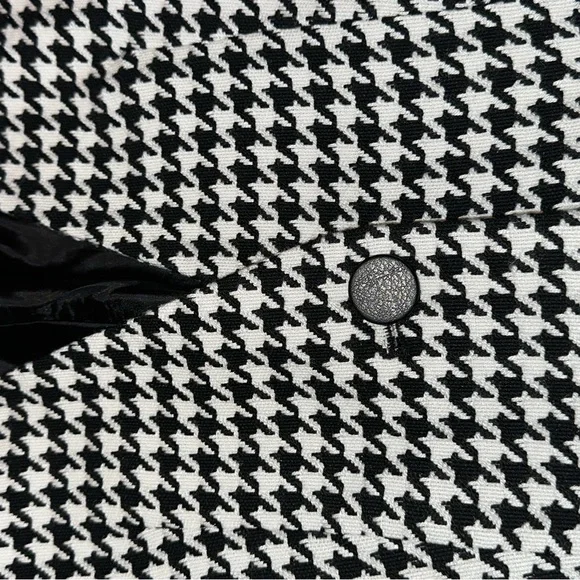 Tahari Womens Houndstooth Fitted Blazer Jacket - Picture 4 of 6